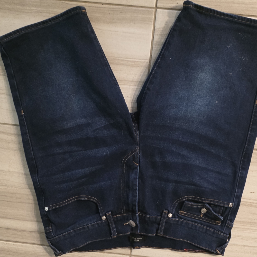 True Religion Men's Dark Indigo Straight Leg Jeans